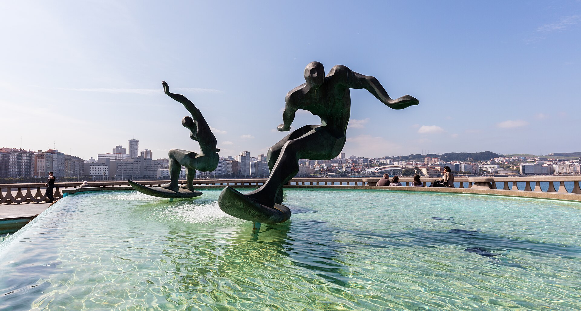Surfers Fountain, A Coruña