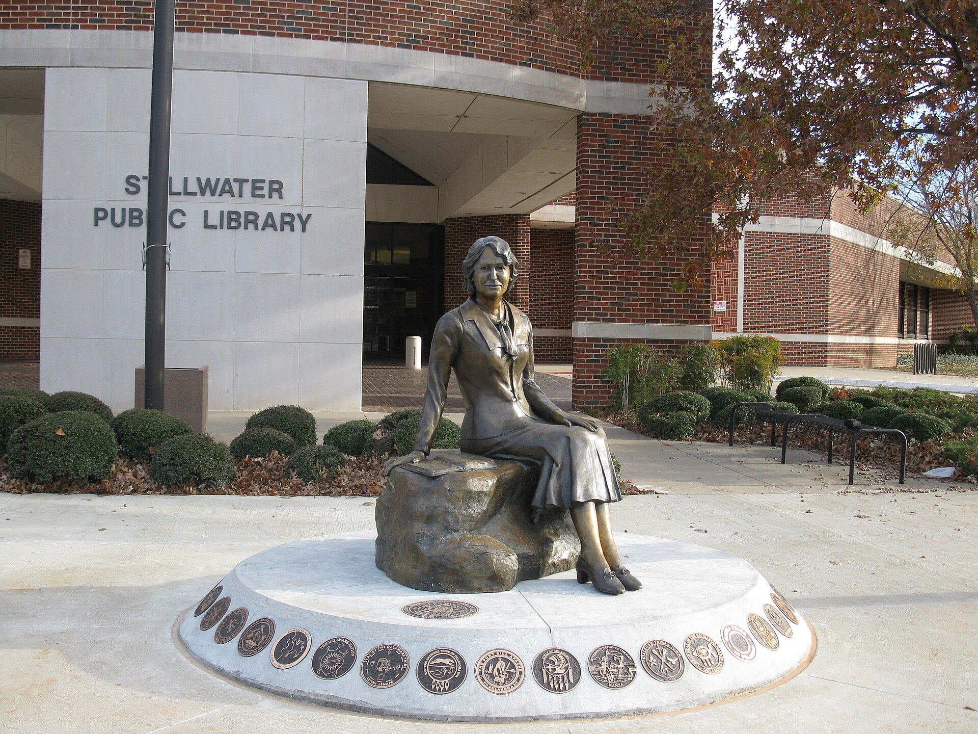 Angie Debo Statue, Stillwater